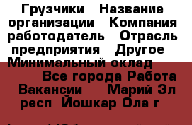 Грузчики › Название организации ­ Компания-работодатель › Отрасль предприятия ­ Другое › Минимальный оклад ­ 100 000 - Все города Работа » Вакансии   . Марий Эл респ.,Йошкар-Ола г.